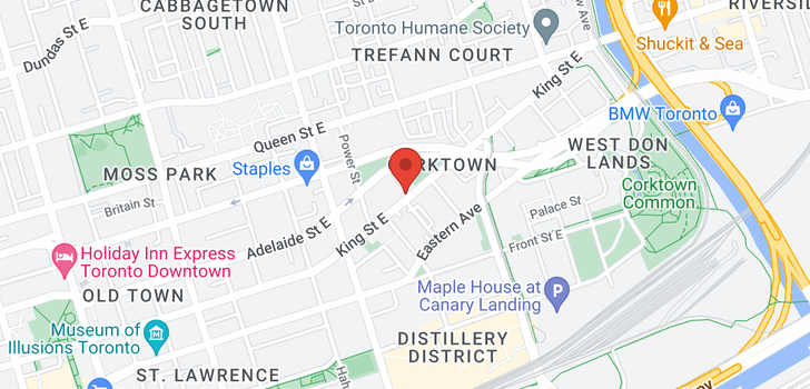 map of #GROUND -396 KING ST E
